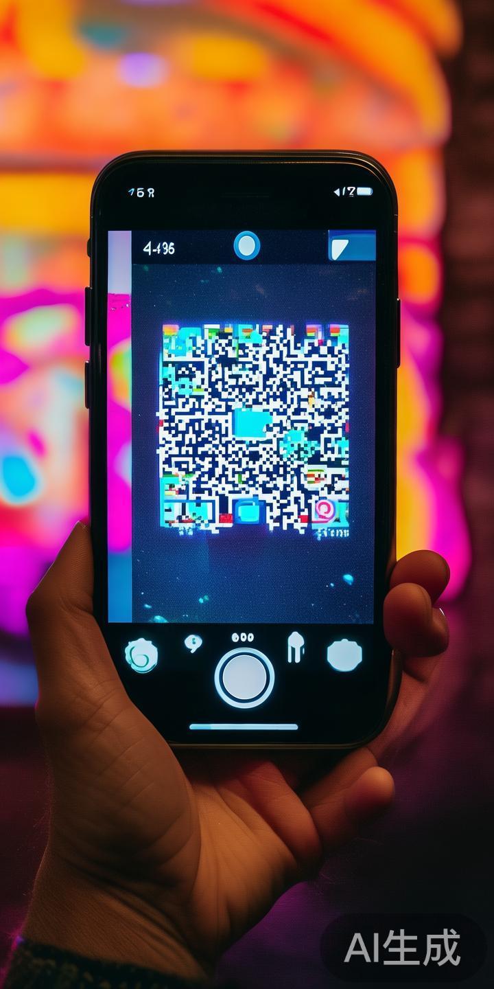 Step三：对准二维码
将手机摄像头对准屏幕上的
